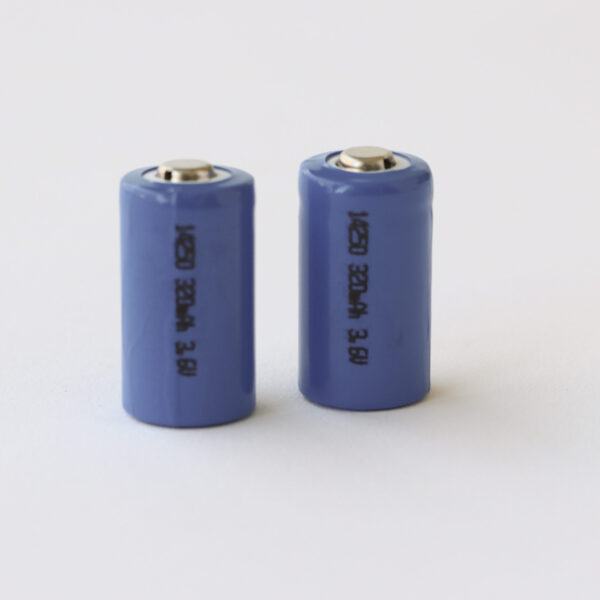 Two Rechargeable Batteries With Blue Cover